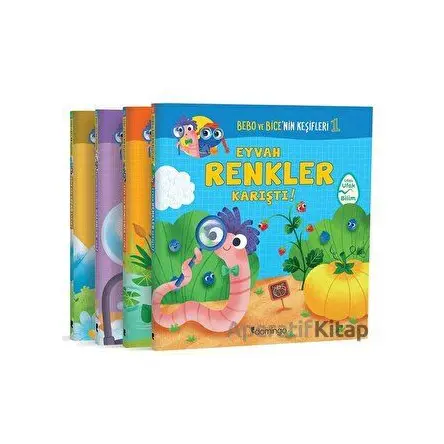 Ufak Ufak Bilim Seti - Bebo ve Bicenin Keşifleri (4 Kitap) - Tecnoscienza - Domingo Yayınevi