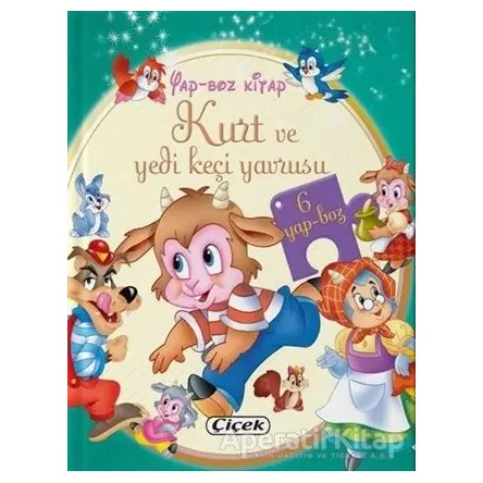 Yap-boz Kitap - Kurt ve Yedi Keçi Yavrusu - Kolektif - Çiçek Yayıncılık