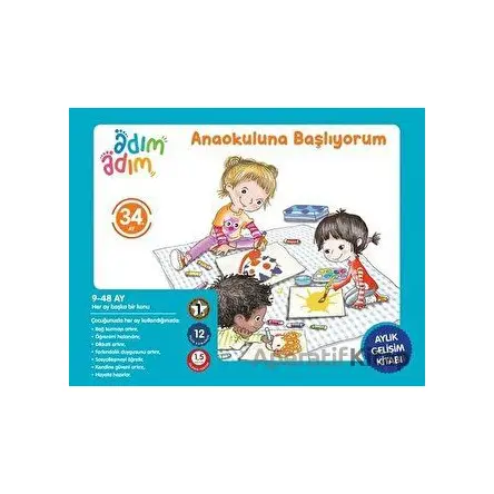 Anaokuluna Başlıyorum - 34. Ay Gelişim Kitabı - Kolektif - Adım Adım Bebek Eğitimi