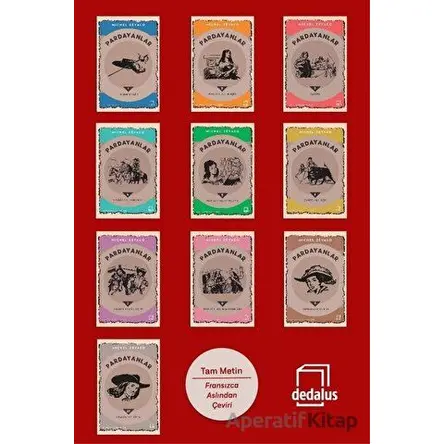 Pardayanlar Seti - 10 Kitap Takım - Michel Zevaco - Dedalus Kitap