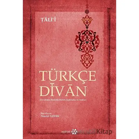 Türkçe Divan - Talii - Yeditepe Yayınevi