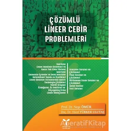 Çözümlü Lineer Cebir Problemleri - Neşe Ömür - Umuttepe Yayınları