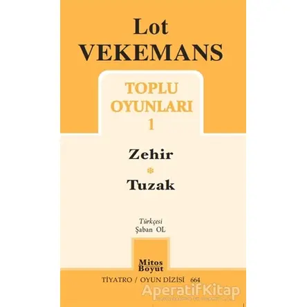 Toplu Oyunları 1 - Zehir - Tuzak - Lot Vekemans - Mitos Boyut Yayınları
