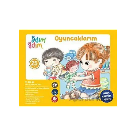 Oyuncaklarım - 25. Ay Gelişim Kitabı - Kolektif - Adım Adım Bebek Eğitimi
