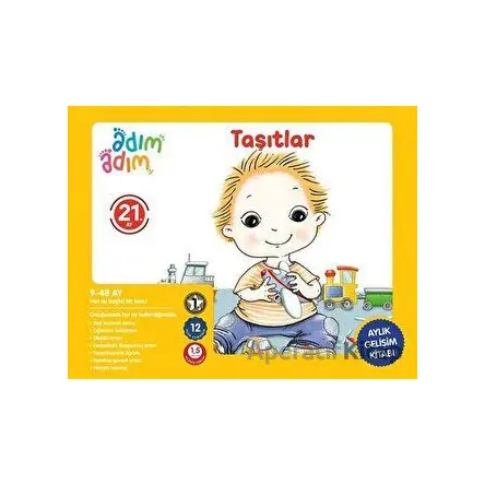 Taşıtlar - 21. Ay Gelişim Kitabı - Kolektif - Adım Adım Bebek Eğitimi