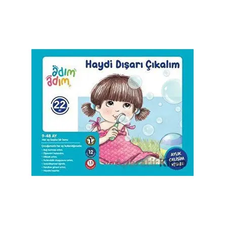 Haydi Dışarı Çıkalım - 22. Ay Gelişim Kitabı - Kolektif - Adım Adım Bebek Eğitimi