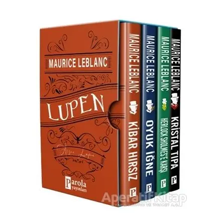 Arsen Lüpen Set Kutulu (4 Kitap Takım) - Maurice Leblanc - Parola Yayınları