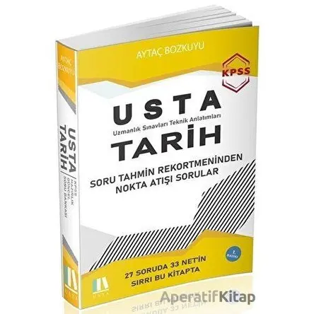 2022 KPSS Tarih Soru Bankası Nokta Atış Sorular - Aytaç Bozkuyu - Dizgi Kitap