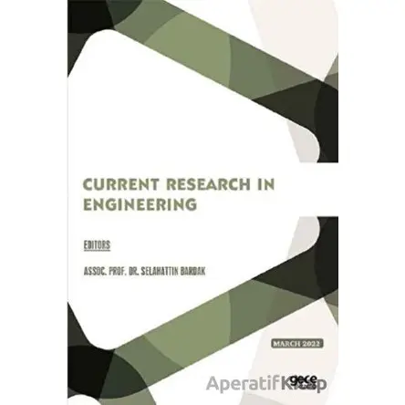 Current Research in Engineering - March 2022 - Kolektif - Gece Kitaplığı