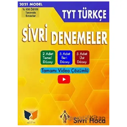 TYT Türkçe Tamamı Video Çözümlü Sivri Denemeler - Kolektif - Ateş Yayınları
