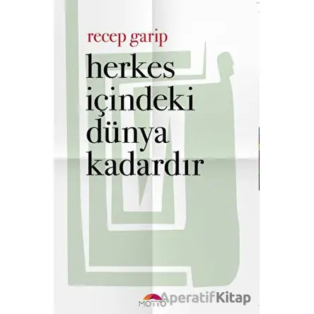 Herkes İçindeki Dünya Kadardır - Recep Garip - Motto Yayınları