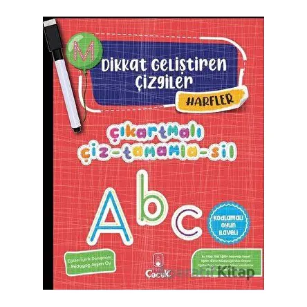 Harfler - Dikkat Geliştiren Çizgiler - Kolektif - Floki Çocuk