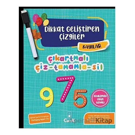 Sayılar - Dikkat Geliştiren Çizgiler - Kolektif - Floki Çocuk