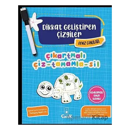 Deniz Canlıları - Dikkat Geliştiren Çizgiler - Kolektif - Floki Çocuk