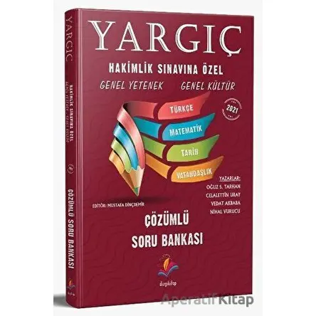Yargıç 1700 Soruda Genel Yetenek Genel Kültür Çözümlü Soru Bankası - Kolektif - Dizgi Kitap