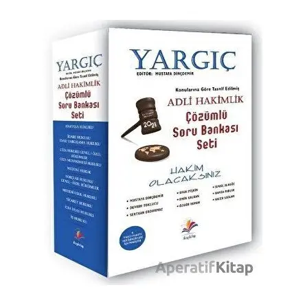 2024 Yargıç Adli Hakimlik Çözümlü Soru Bankası Seti - Kolektif - Dizgi Kitap