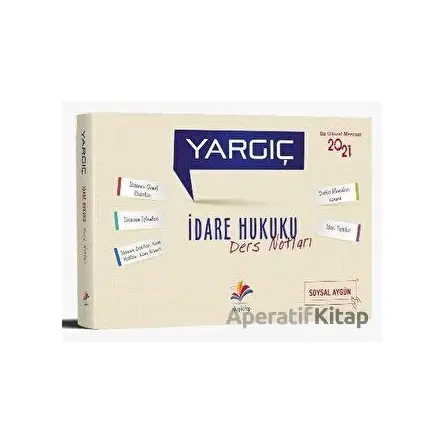 Yargıç İdare Hukuku- İdari Yargılama Usulü Ders Notları - Soysal Aygün - Dizgi Kitap