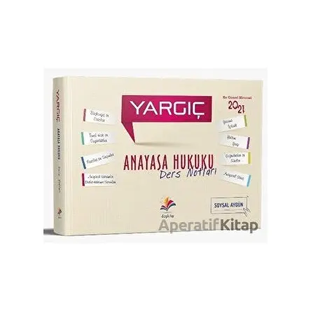 2022 Yargıç Anayasa Hukuku Ders Notları - Soysal Aygün - Dizgi Kitap