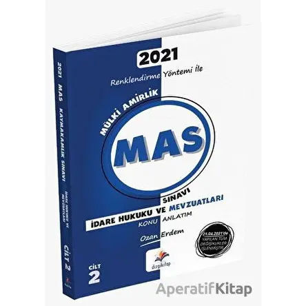 MAS Renklendirme Yöntemi İle İdare Hukuku ve Mevzuatları Konu Anlatımı - Ozan Erdem - Dizgi Kitap