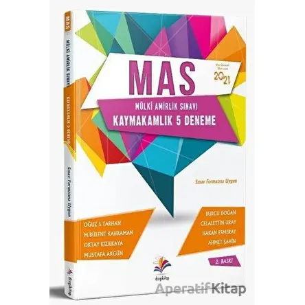 2022 MAS Kaymakamlık 5 Deneme - Mustafa Akgün - Dizgi Kitap