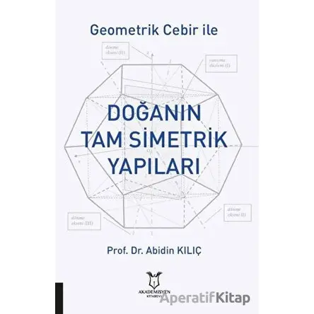 Geometrik Cebir İle Doğanın Tam Simetrik Yapıları - Abidin Kılıç - Akademisyen Kitabevi
