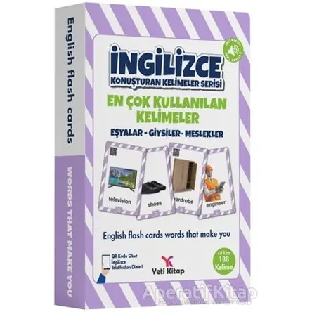 Eşyalar-Giysiler-Meslekler - En Çok Kullanılan Kelimeler İngilizce Konuşturan Kelimeler Serisi
