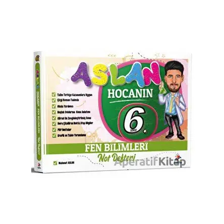 6. Sınıf Fen Bilimleri Aslan Hocanın Ders Notu - Mahmut Aslan - Dizgi Kitap
