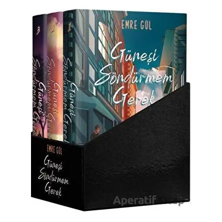Güneşi Söndürmem Gerek Kutulu Set 3 Kitap Takım - Emre Gül - Ren Kitap