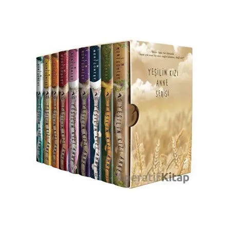 Yeşilin Kızı Anne - 9 Kitap Kutulu Set - L. M. Montgomery - Ren Kitap