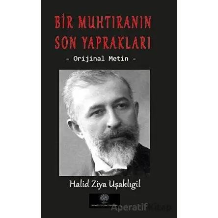 Bir Muhtıranın Son Yaprakları - Halid Ziya Uşaklıgil - Platanus Publishing