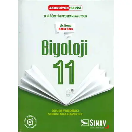 Sınav 11.Sınıf Biyoloji Aç Konu Katla Soru Akordiyon Serisi