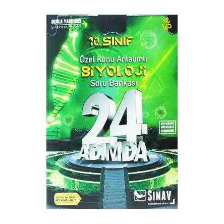 Sınav 10.Sınıf Biyoloji 24 Adımda Özel Konu Anl. Soru Bankası