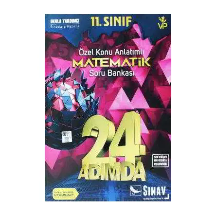Sınav 11.Sınıf Matematik 24 Adımda Özel Konu Anlatımlı Soru Bankası