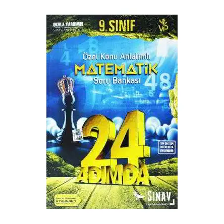 Sınav 9.Sınıf Matematik 24 Adımda Özel Konu Anlatımlı Soru Bankası