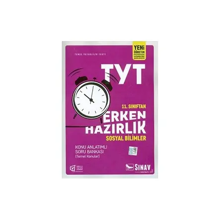Sınav TYT Sosyal Bilimler 11.Sınıftan Erken Hazırlık