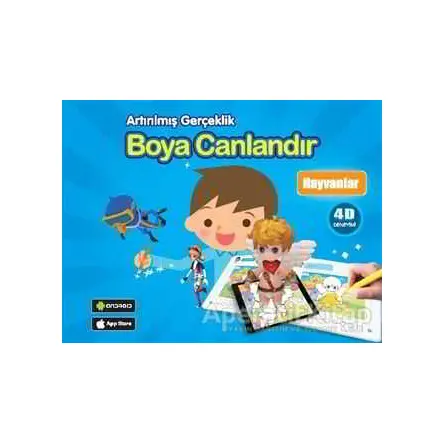 Hayvanlar - Boya Canlandır - Kolektif - Net Çocuk Yayınları