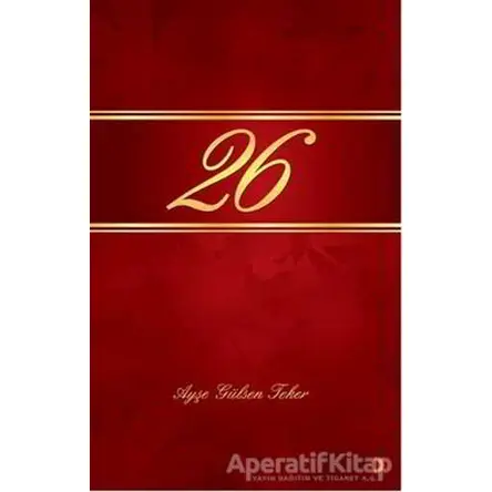 26 - Ayşe Gülsen Teker - Cinius Yayınları