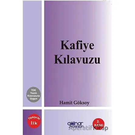 Kafiye Kılavuzu - Hamit Göksoy - Gülnar Yayınları