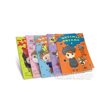 Sevimli Boyama (5 Kitap Takım) - Kolektif - Olimpos Yayınları