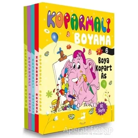 Koparmalı Boyama Set 2 (5 Kitap Takım) - Kolektif - Olimpos Çocuk