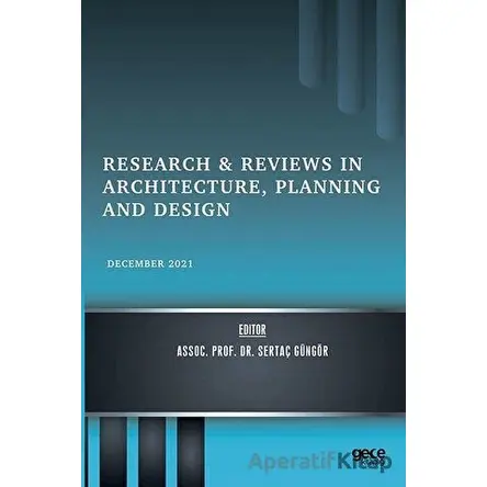 Research and Reviews in Architecture, Planning and Design - December 2021