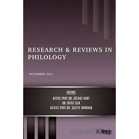 Research and Reviews in Philology - December 2021 - Rıfat Işık - Gece Kitaplığı