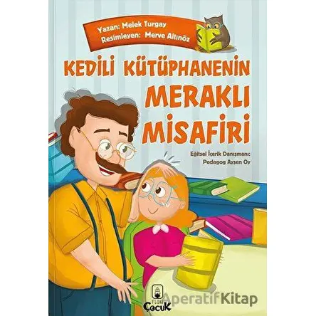 Kedili Kütüphanenin Meraklı Misafiri - Melek Turgay - Floki Çocuk