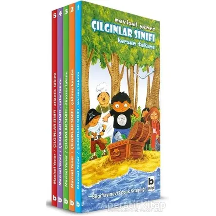 Çılgınlar Sınıfı Seti (5 Kitap Takım) - Mavisel Yener - Bilgi Yayınevi