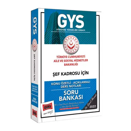 Yargı 2022 T.C. Aile ve Sosyal Hizmetler Bakanlığı GYS Şef Kadrosu İçin Konu Özetli Ders Notları