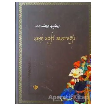 Şeyh Şafi Buyruğu - Doğan Kaplan - Türkiye Diyanet Vakfı Yayınları