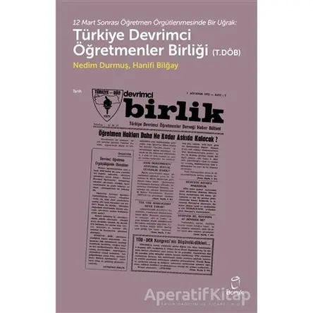 Türkiye Devrimci Öğretmenler Birliği (T.Döb) - Hanifi Bilğay - Doruk Yayınları