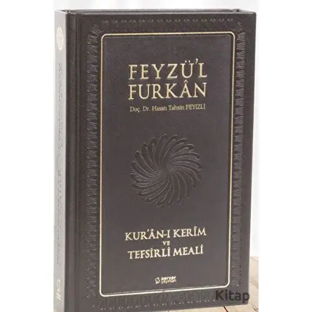 Feyzül Furkan Kuran-ı Kerîm ve Tefsirli Meali - Büyük Boy - Hakiki Deri Mıklepli Ciltli