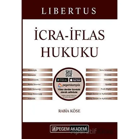 2022 KPSS A Grubu Libertus İcra İflas Hukuku Konu Anlatımlı - Rabia Köse - Pegem Akademi Yayıncılık
