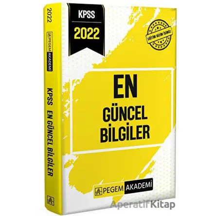 2022 KPSS En Güncel Bilgiler - Kolektif - Pegem Akademi Yayıncılık